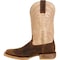 Durango Men's Western Boot, 7.5 M, Leather, 12 in H, Coffee/Bone DDB0290 - alternate 2
